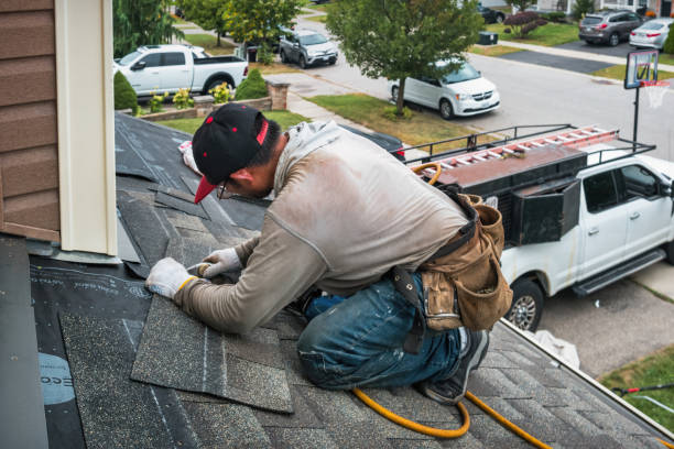 Professional Roof Replacement technician working in Hortonville, WI